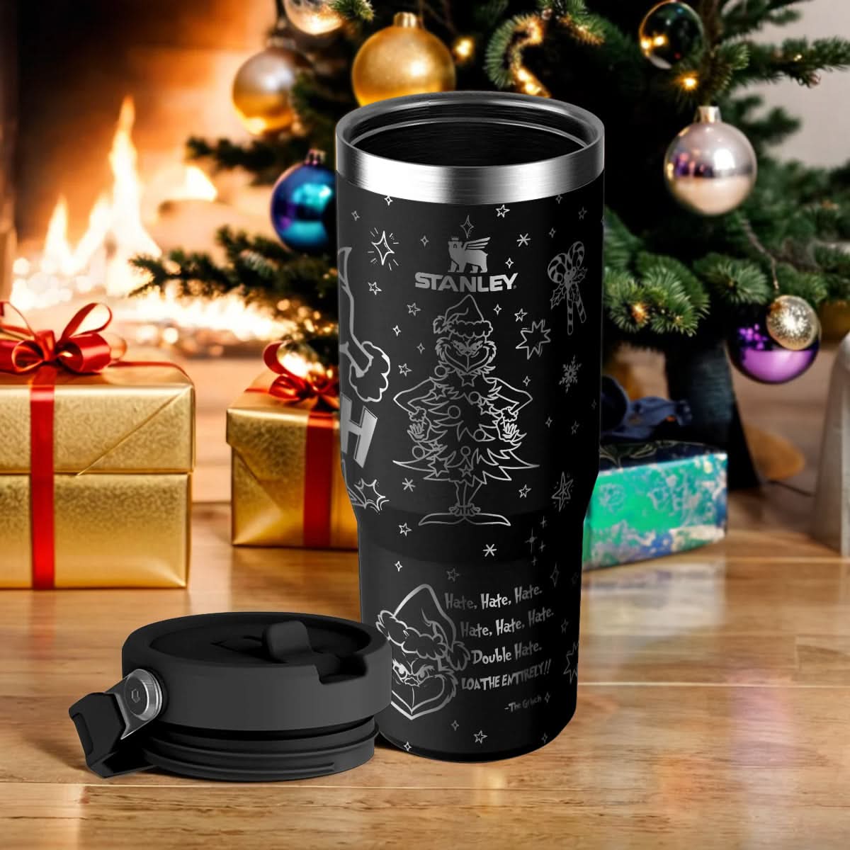 Custom Grinch IceFlow 40oz Tumbler - 410QAHNTB004