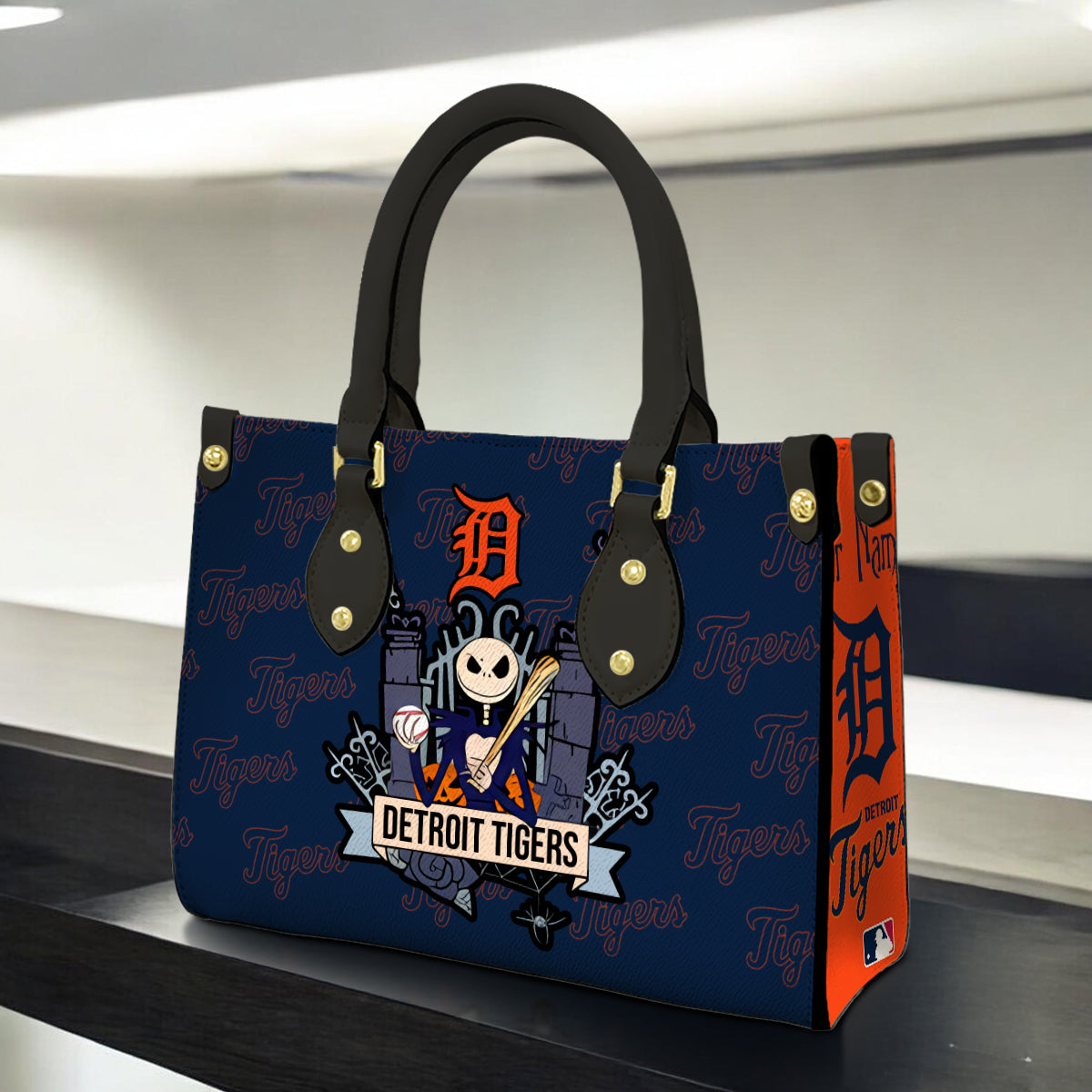Detroit Tigers Jack Women Leather Hand Bag
