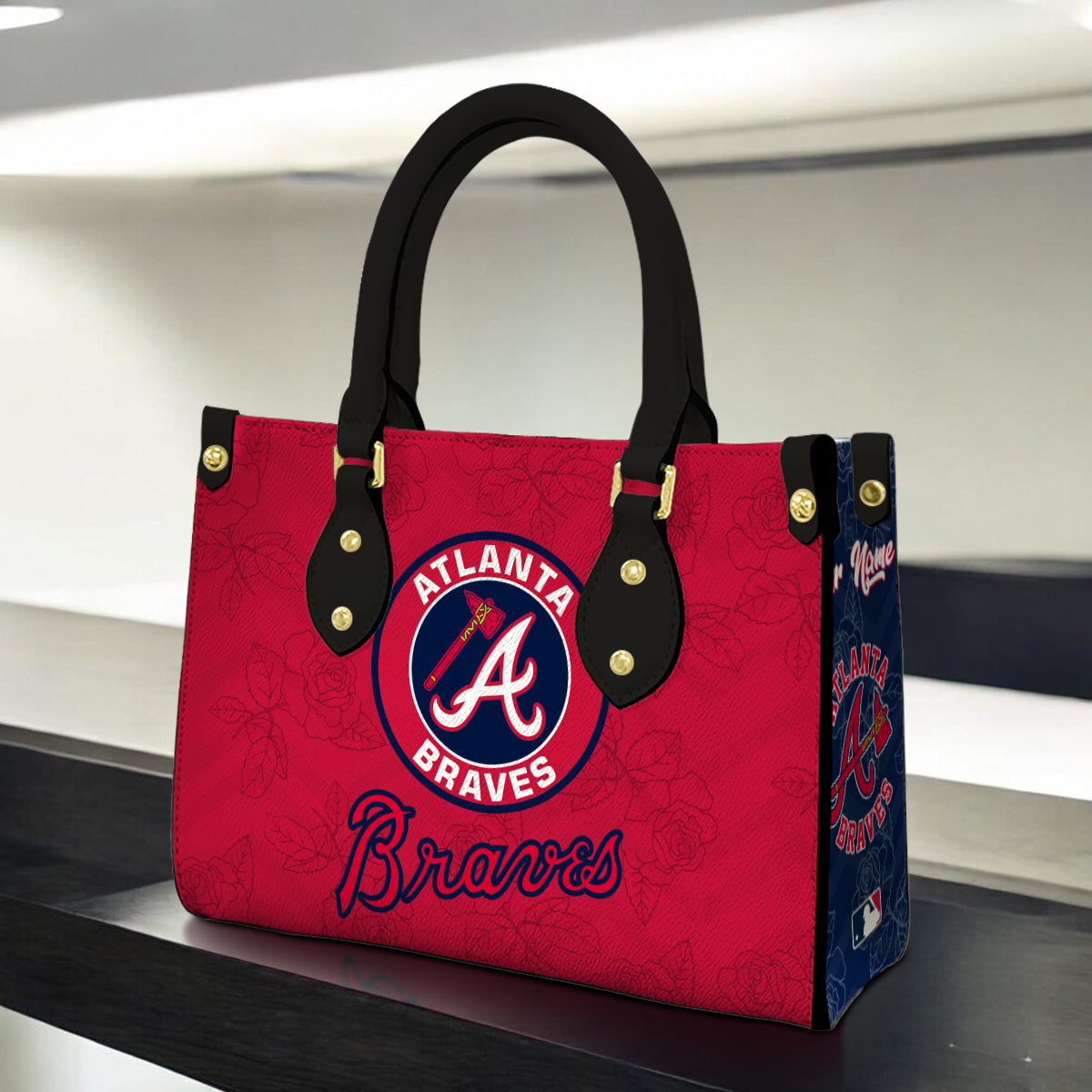 Atlanta Braves Women Leather Hand Bag