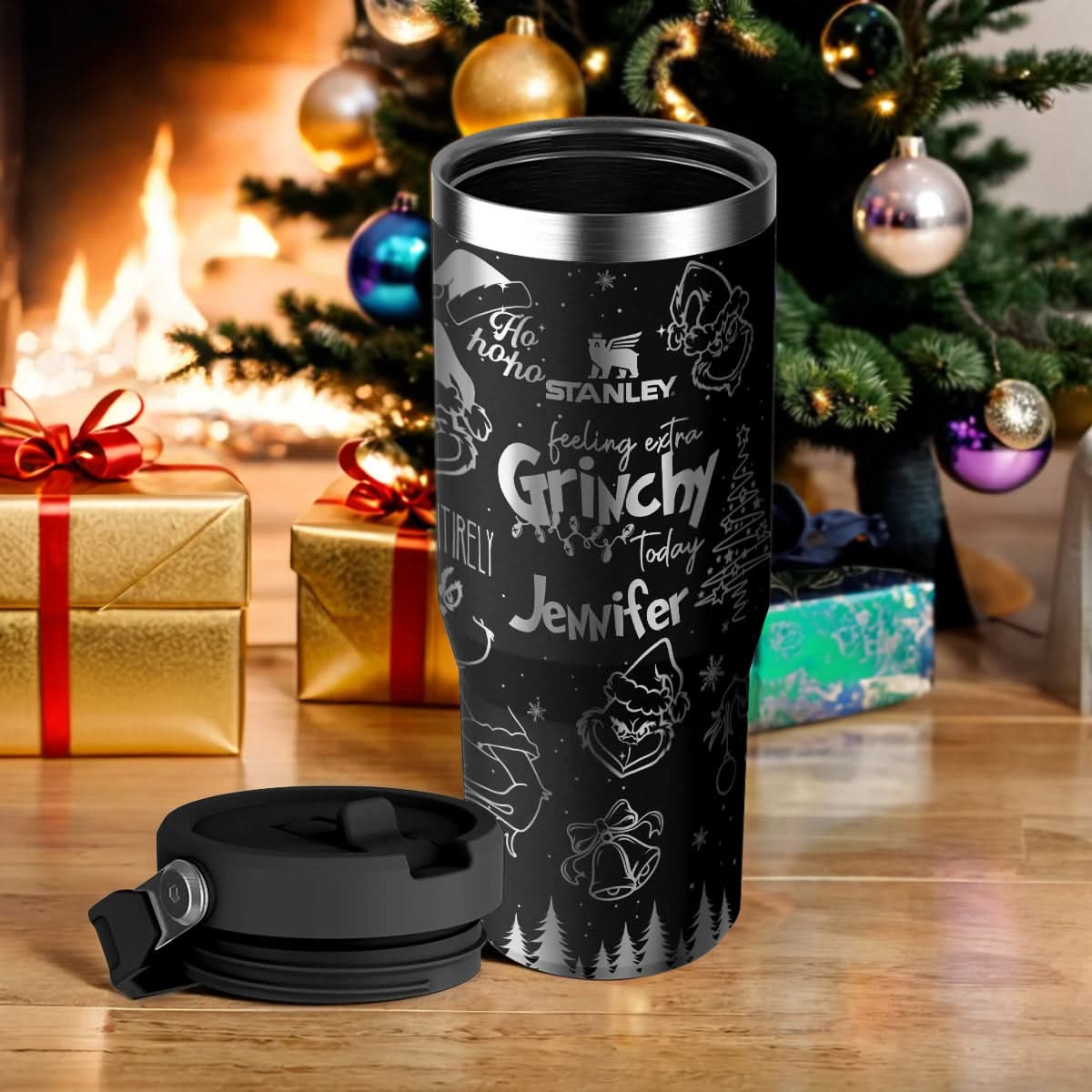 Custom Grinch Movie IceFlow 40oz Tumbler - 410TTHNTB022