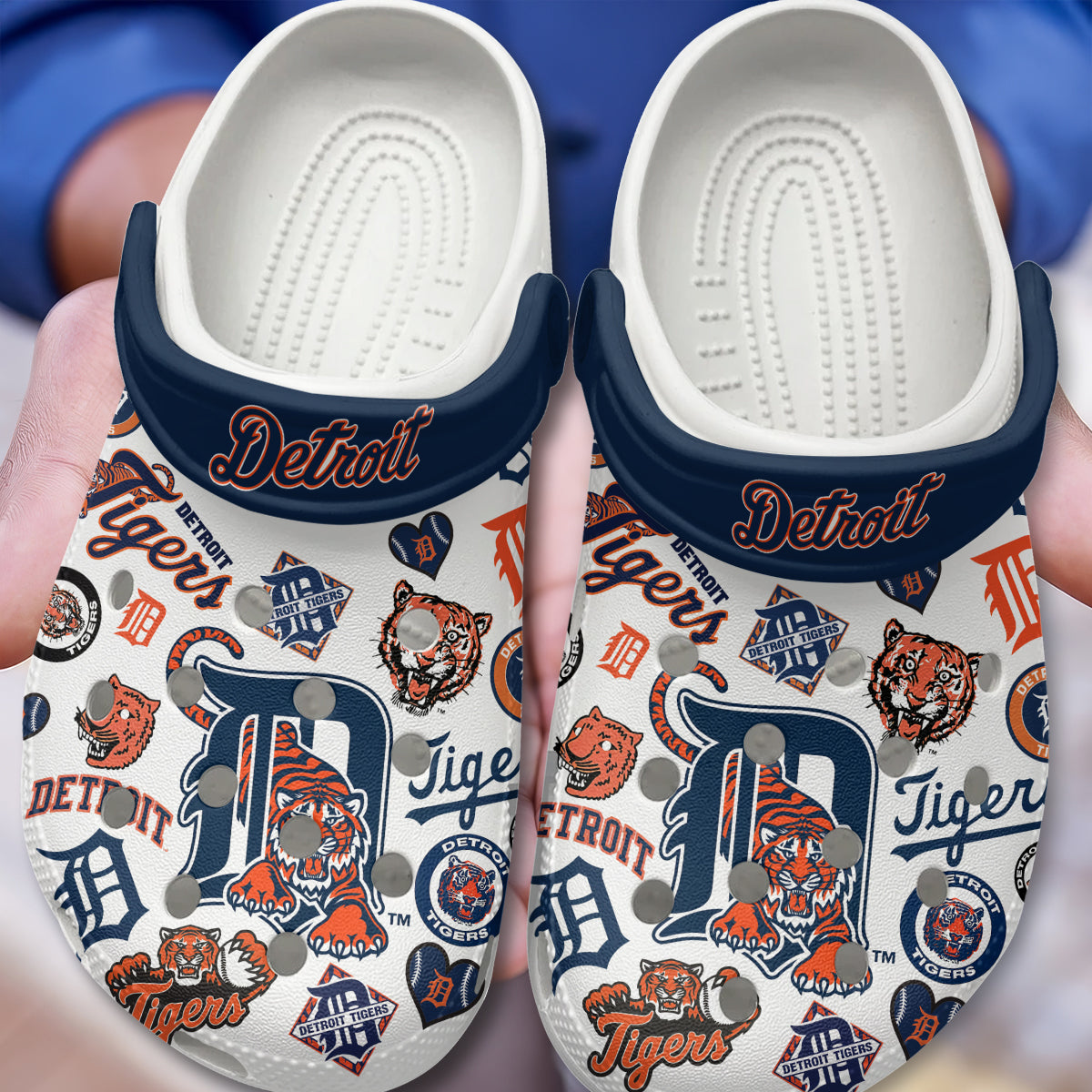 Detroit Tigers MLB Sport Clogs Shoes - 503HLHNCR100