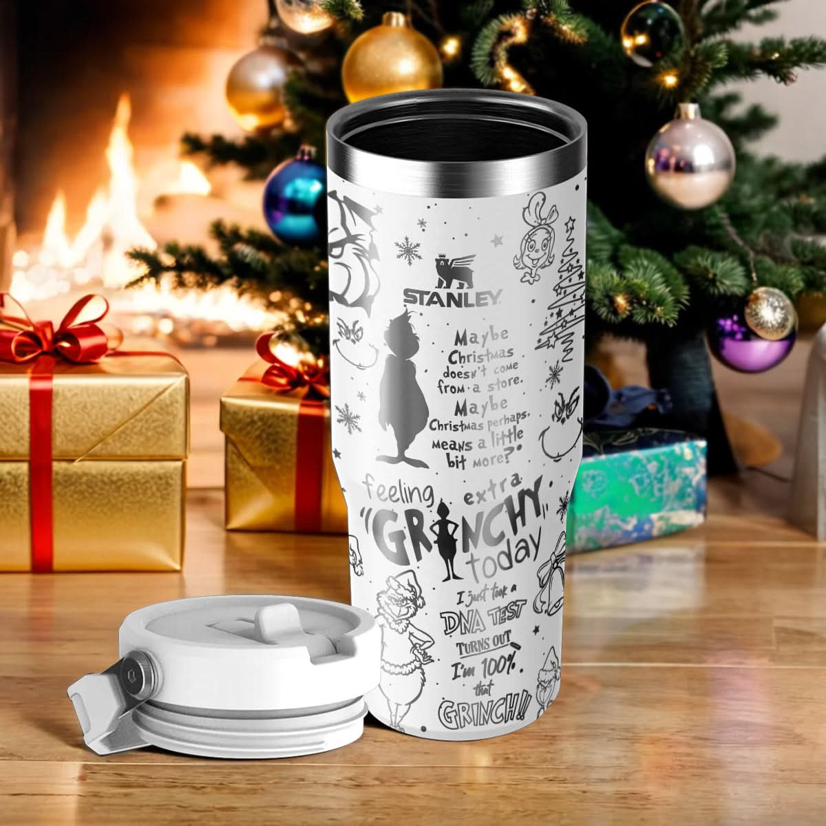 Custom Grinch IceFlow 40oz Tumbler - 410QAHNTB022