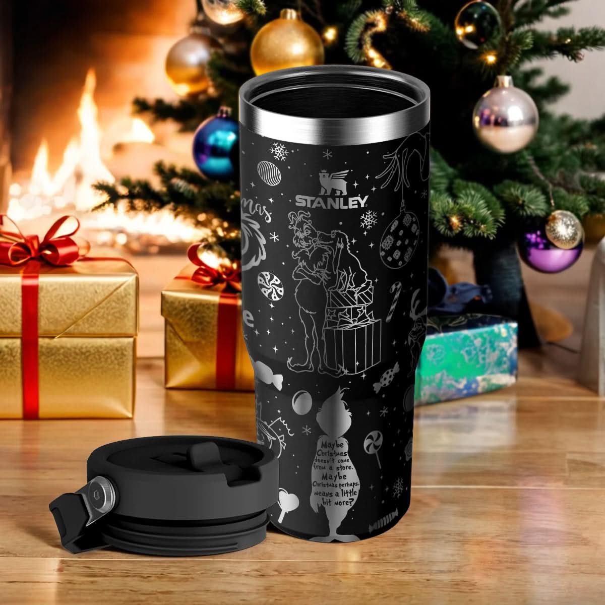 Custom Grinch IceFlow 40oz Tumbler - 410QAHNTB003