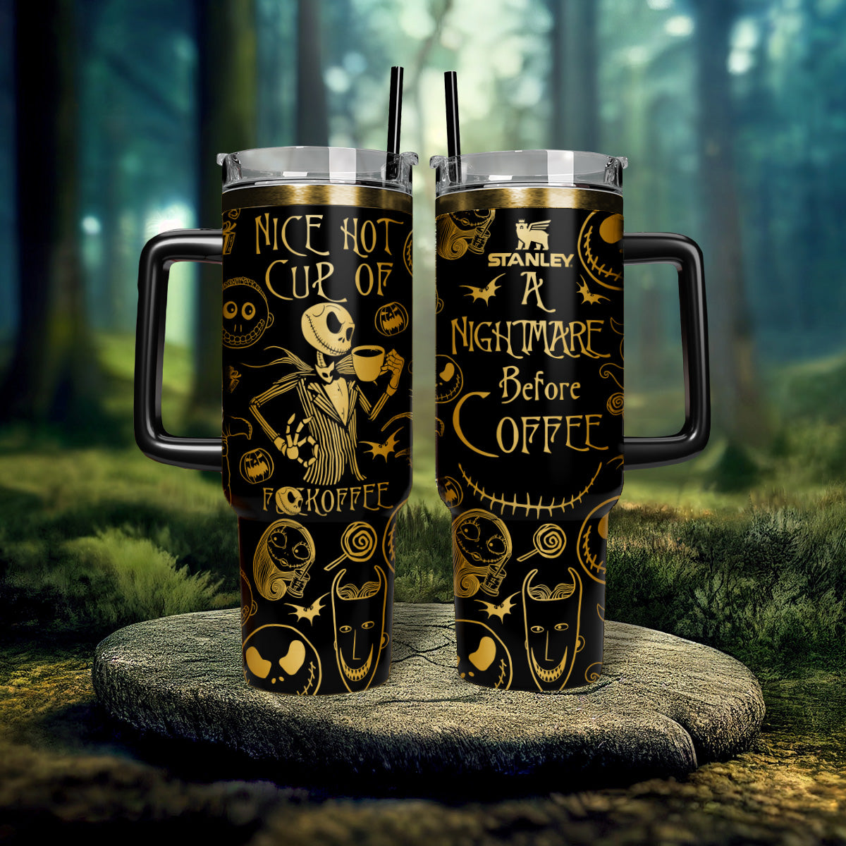Nightmare Before Coffee, Jack Tumbler 40 oz