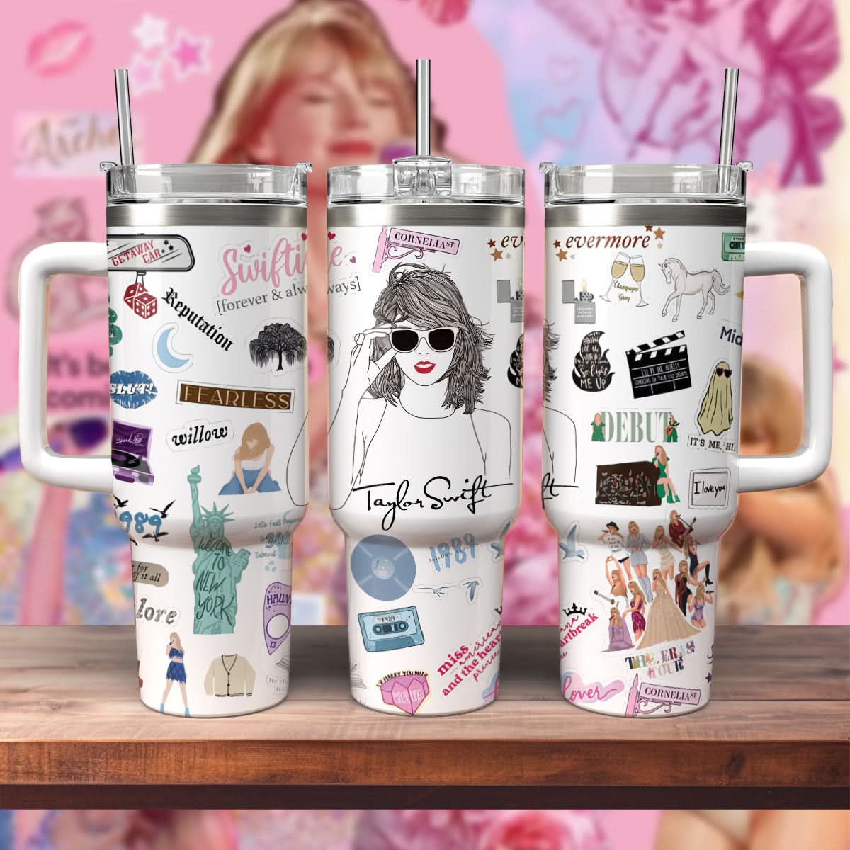 All 11 of Eras - 40oz Tumbler 407HLHNTB007