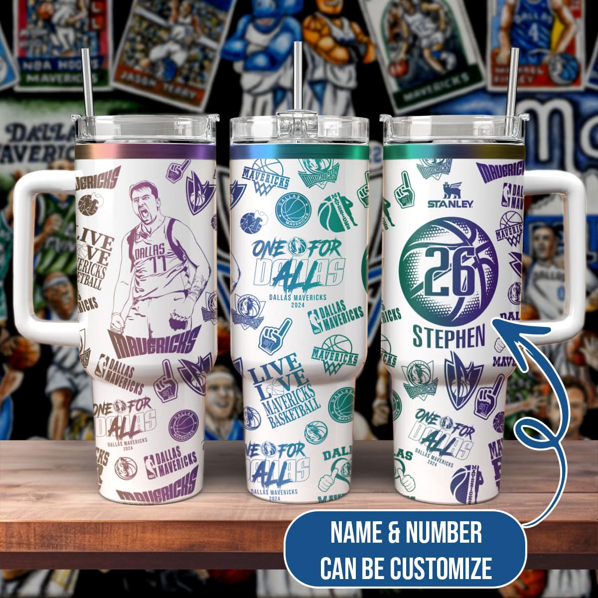 Dallas Mavericks Custom Tumbler 406TTHNTB035