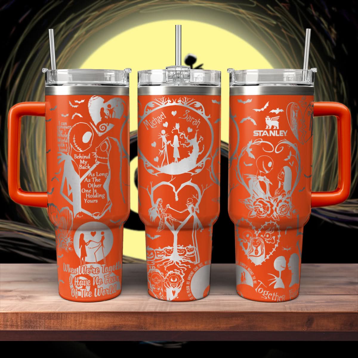 Couple Custom Name - Jack & Sally 40oz Tumbler