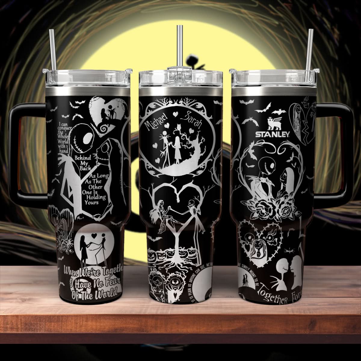 Couple Custom Name - Jack & Sally 40oz Tumbler