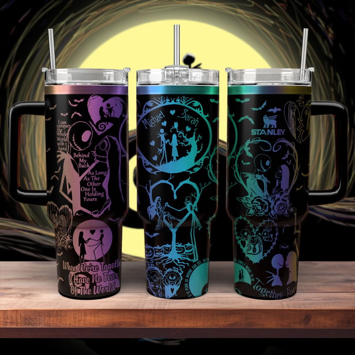 Couple Custom Name - Jack & Sally 40oz Tumbler