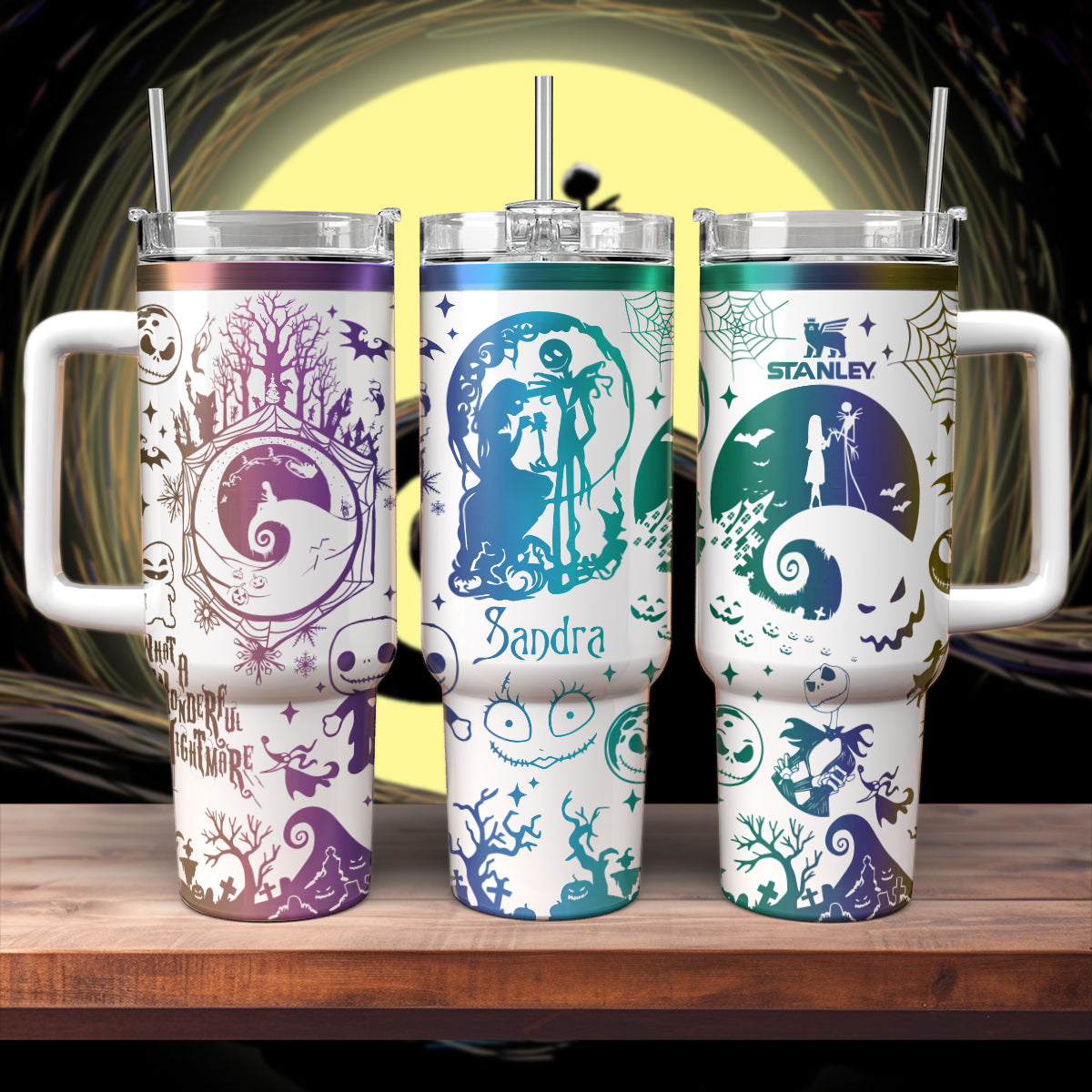Personalized The Nightmare Before Christmas 40 oz Tumbler