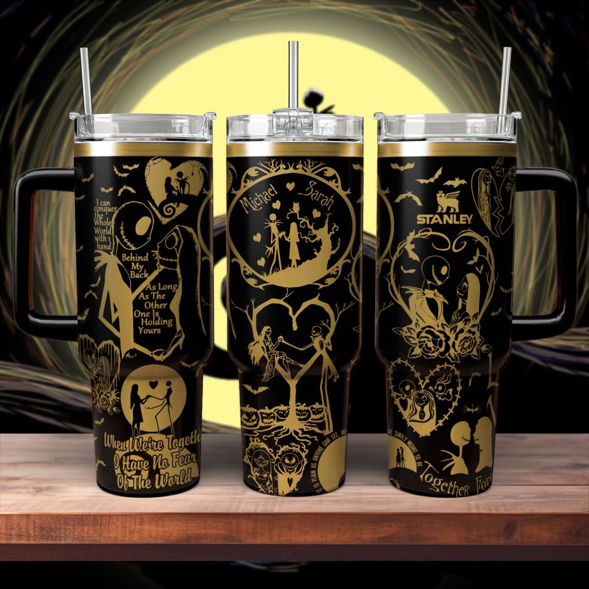 Couple Custom Name - Jack & Sally 40oz Tumbler