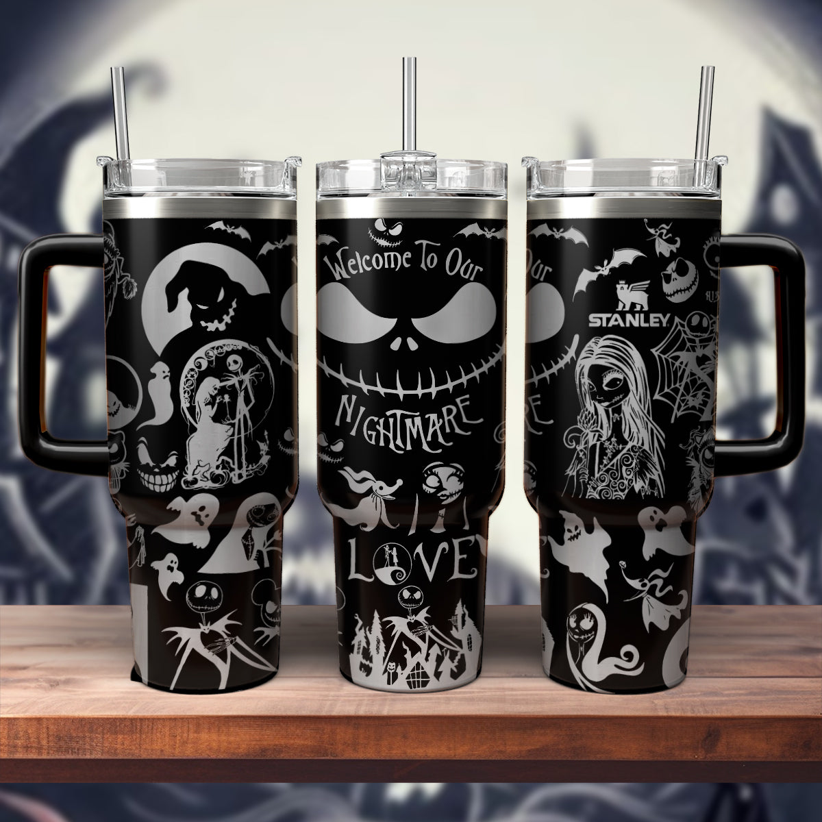 Welcome To Our Nightmare Jack & Sally 40 Oz Tumbler