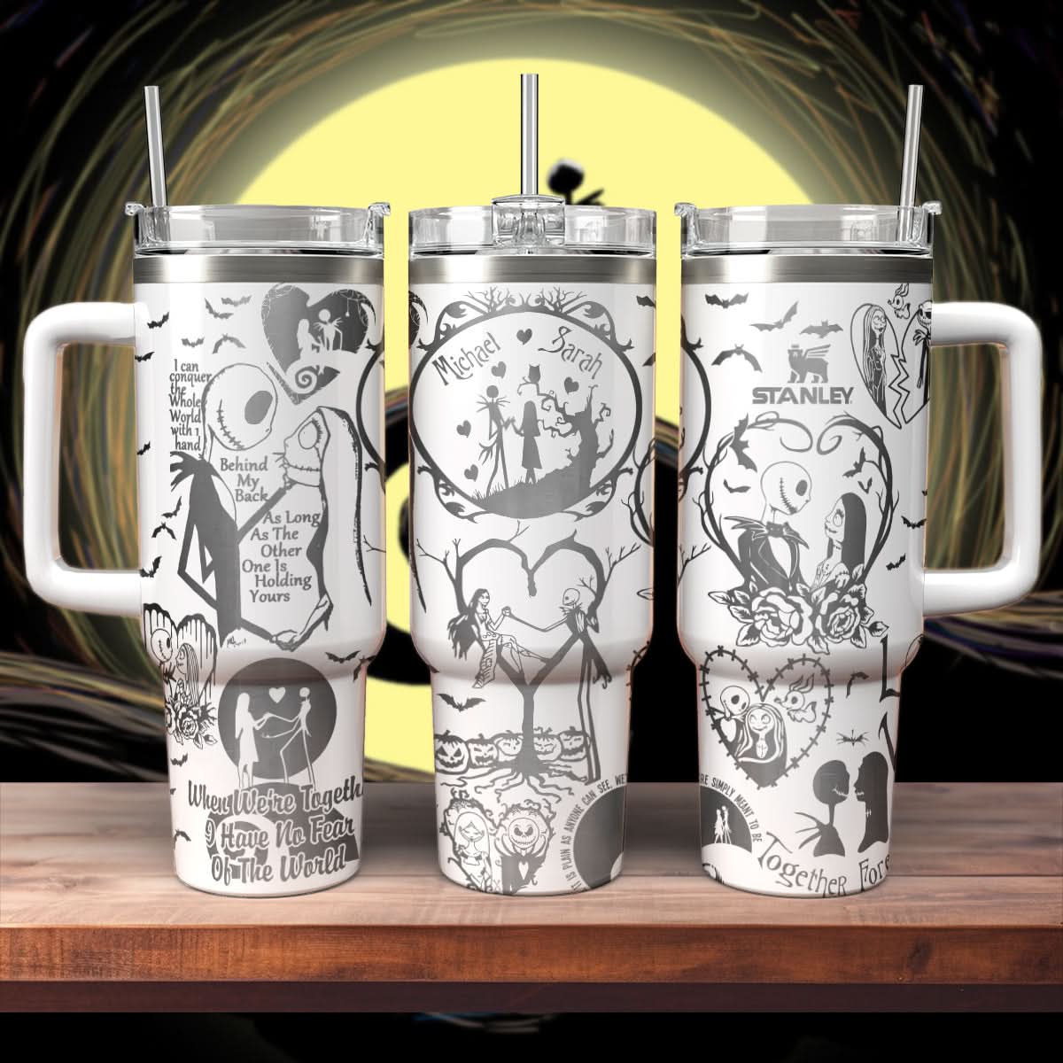 Couple Custom Name - Jack & Sally 40oz Tumbler