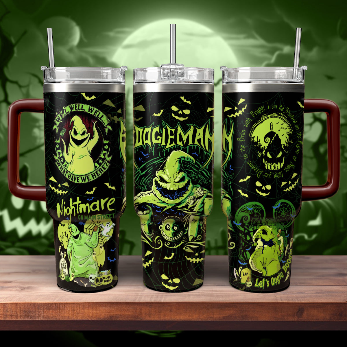 Disney Oogie Boogie Man The Nightmare Before Christmas 40oz Tumbler