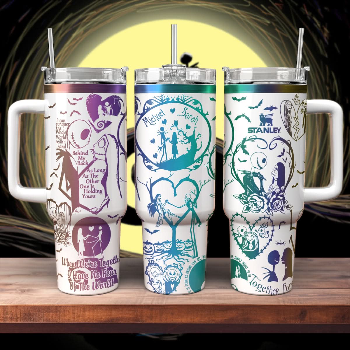 Couple Custom Name - Jack & Sally 40oz Tumbler