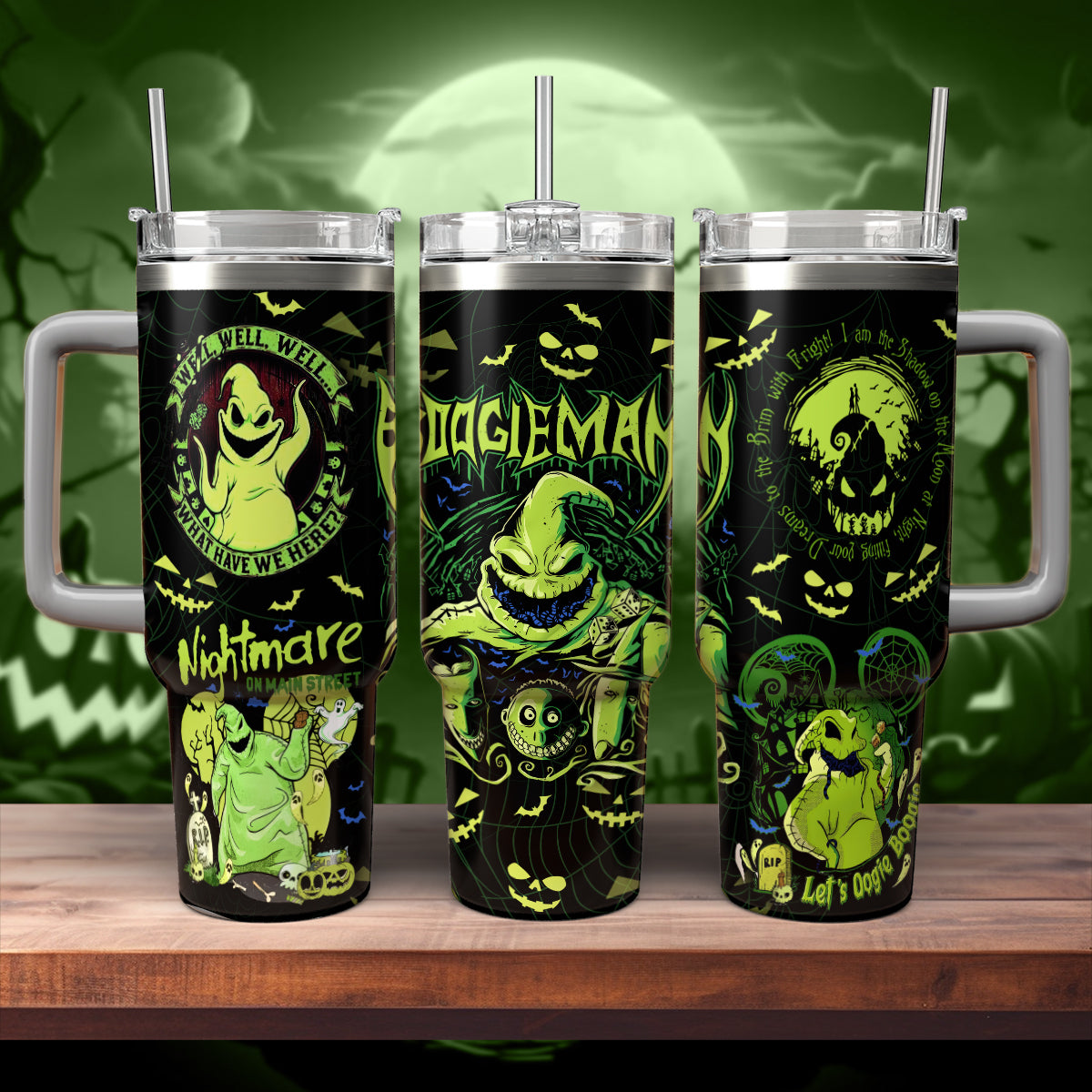 Disney Oogie Boogie Man The Nightmare Before Christmas 40oz Tumbler