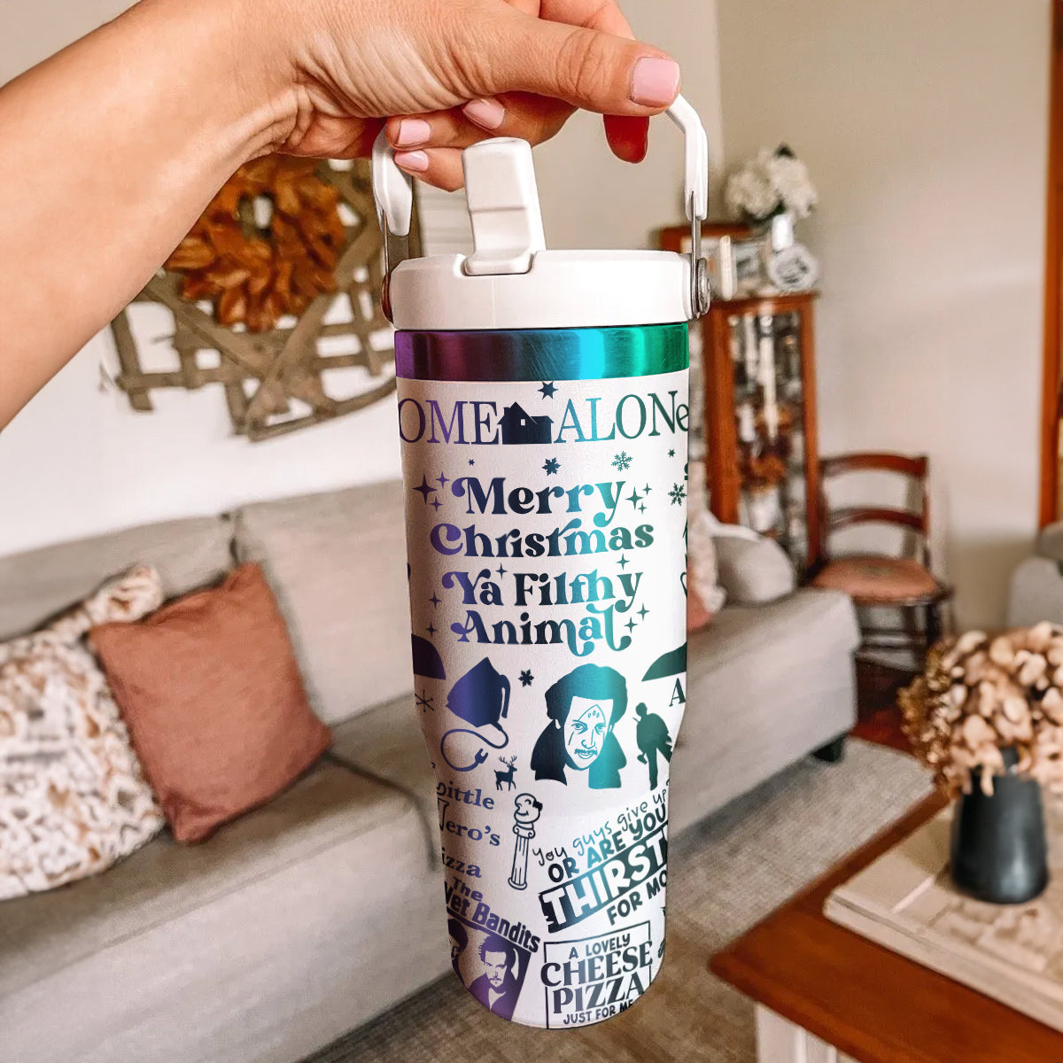 Custom Home Alone Movie IceFlow 40oz Tumbler - 410QAHNTB008