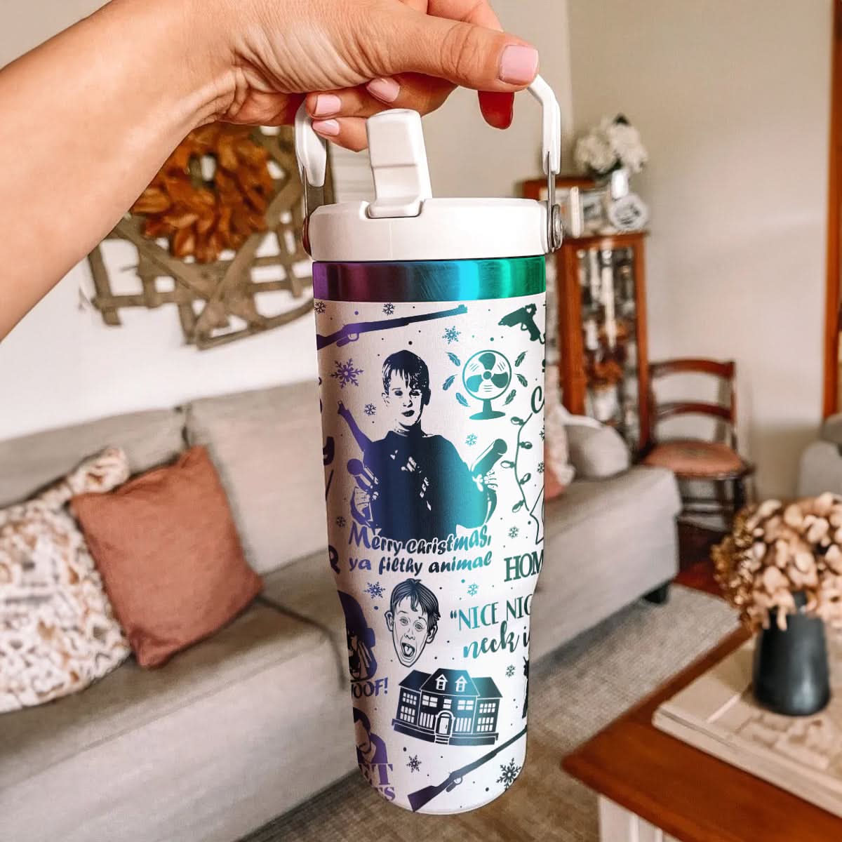 Custom Home Alone Movie IceFlow 40oz Tumbler - 410QAHNTB012