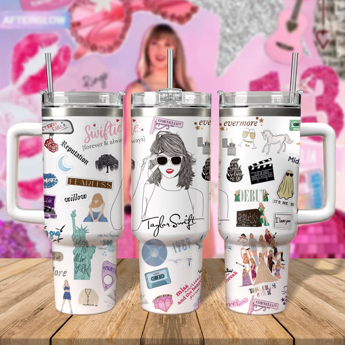 All 11 of Eras - 40oz Tumbler 407HLHNTB007