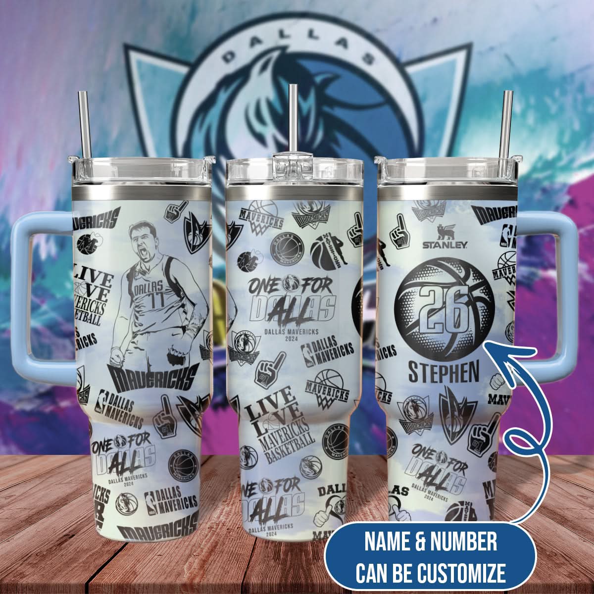 Dallas Mavericks Custom Tumbler 406TTHNTB035