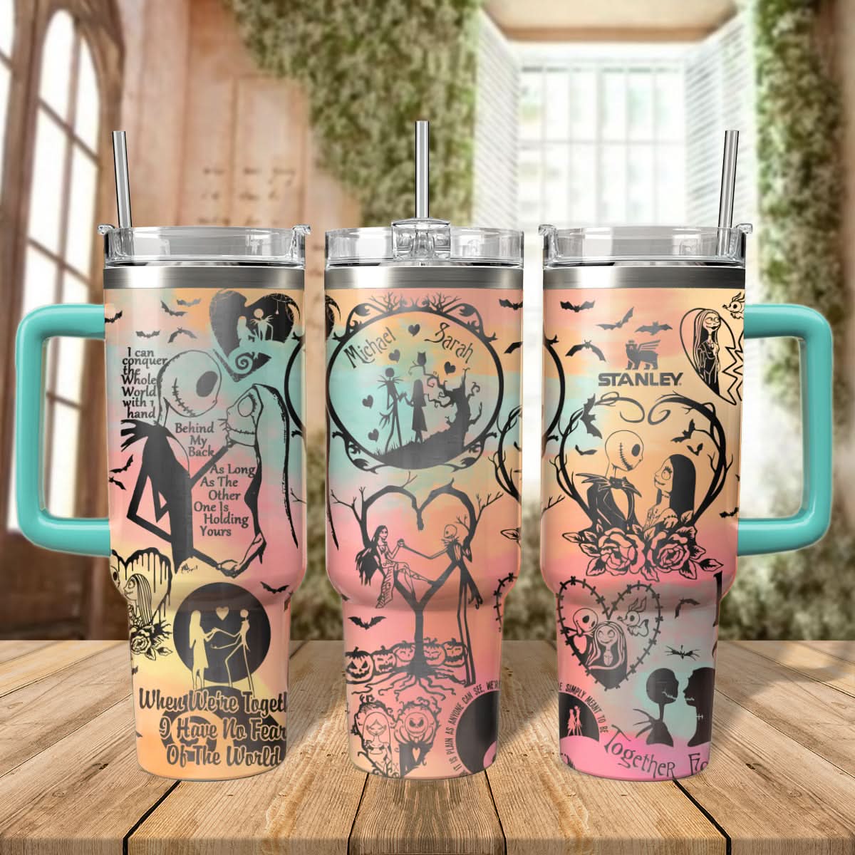 Couple Custom Name - Jack & Sally 40oz Tumbler