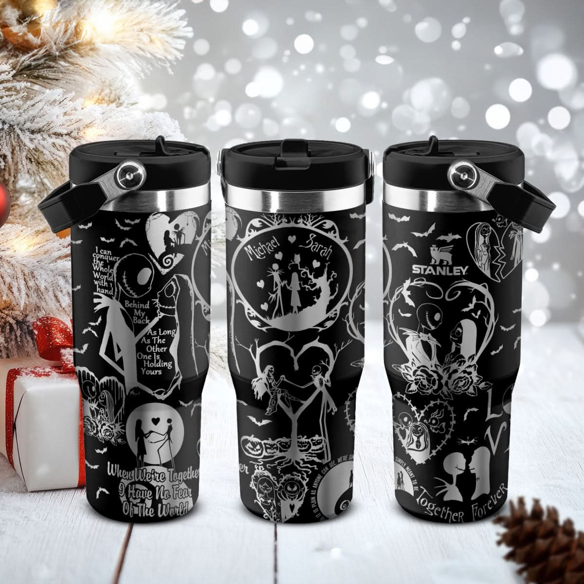 Couple Custom Name IceFlow 40oz Tumbler