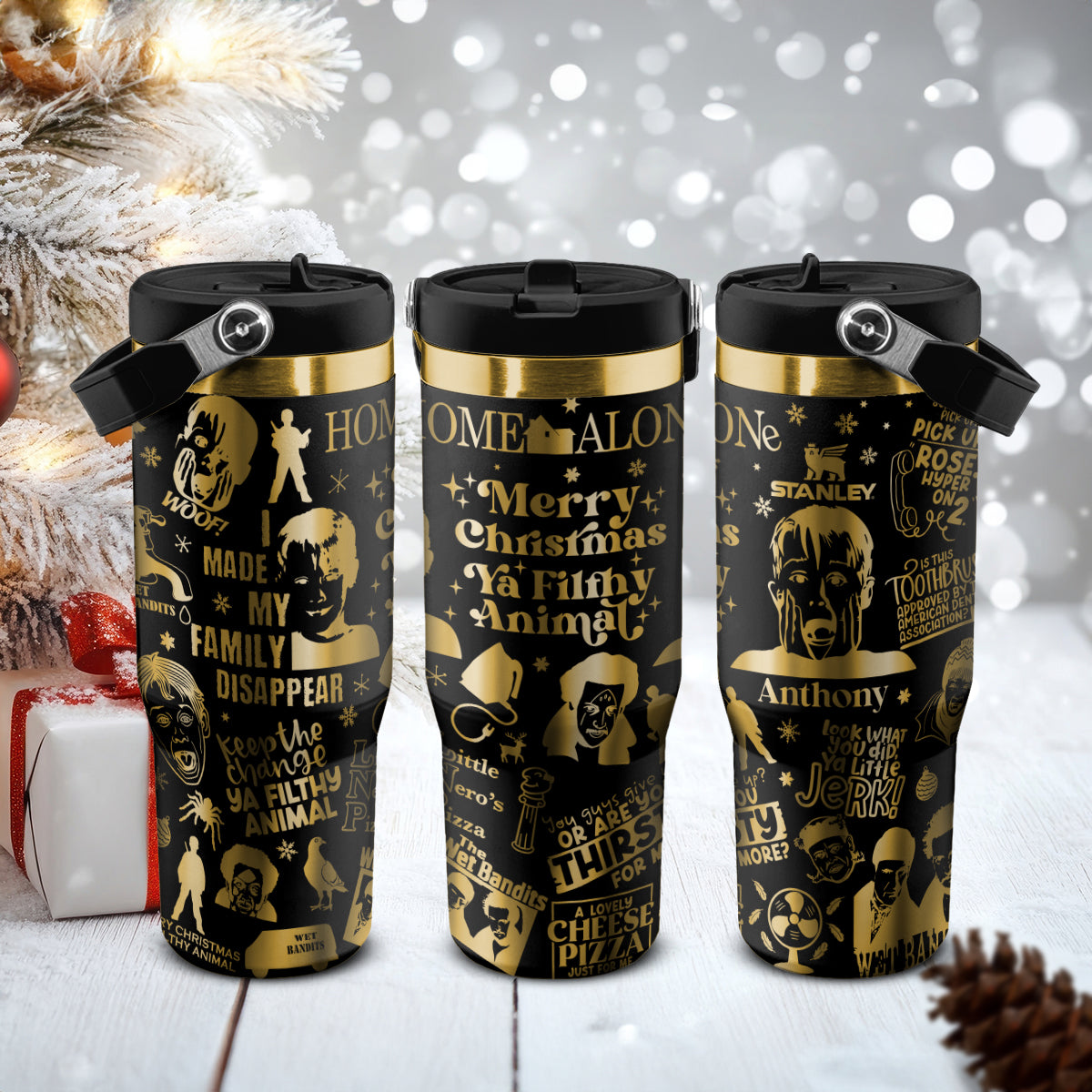 Custom Home Alone Movie IceFlow 40oz Tumbler - 410QAHNTB008