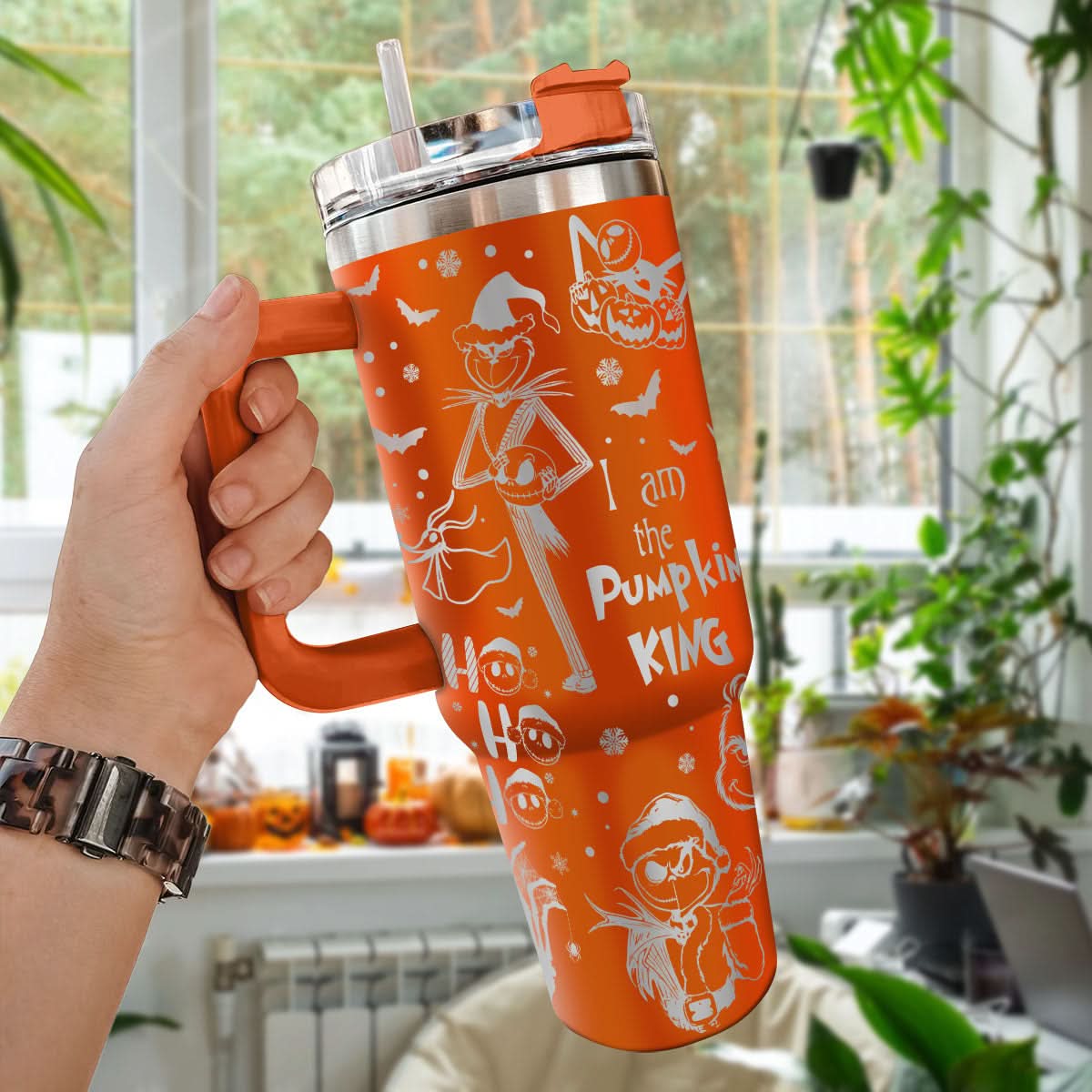 Couple Custom The Nightmare Before Christmas and Grinch 40oz Tumbler