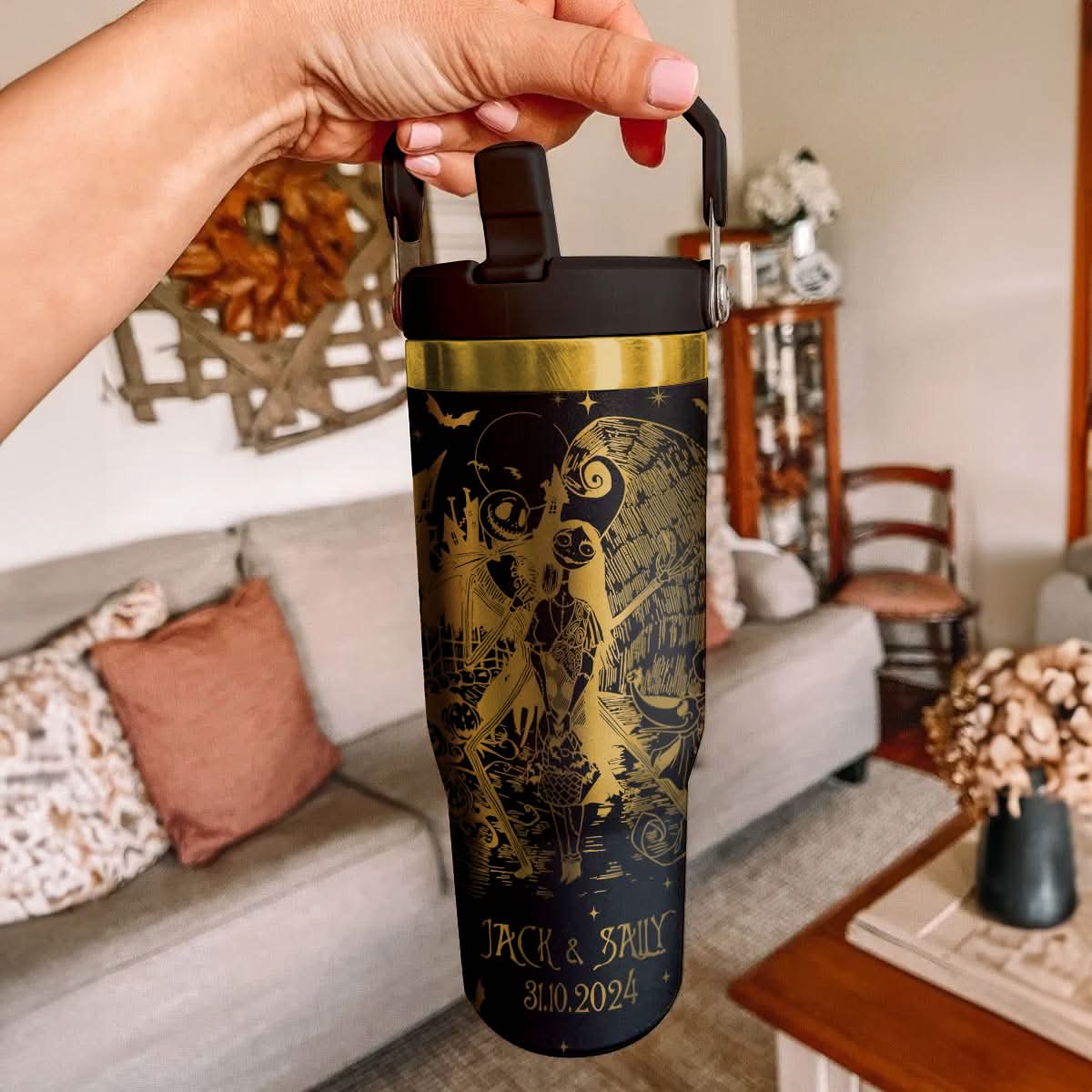 Custom Name Couple Nightmare Revenge IceFlow 40oz Tumbler