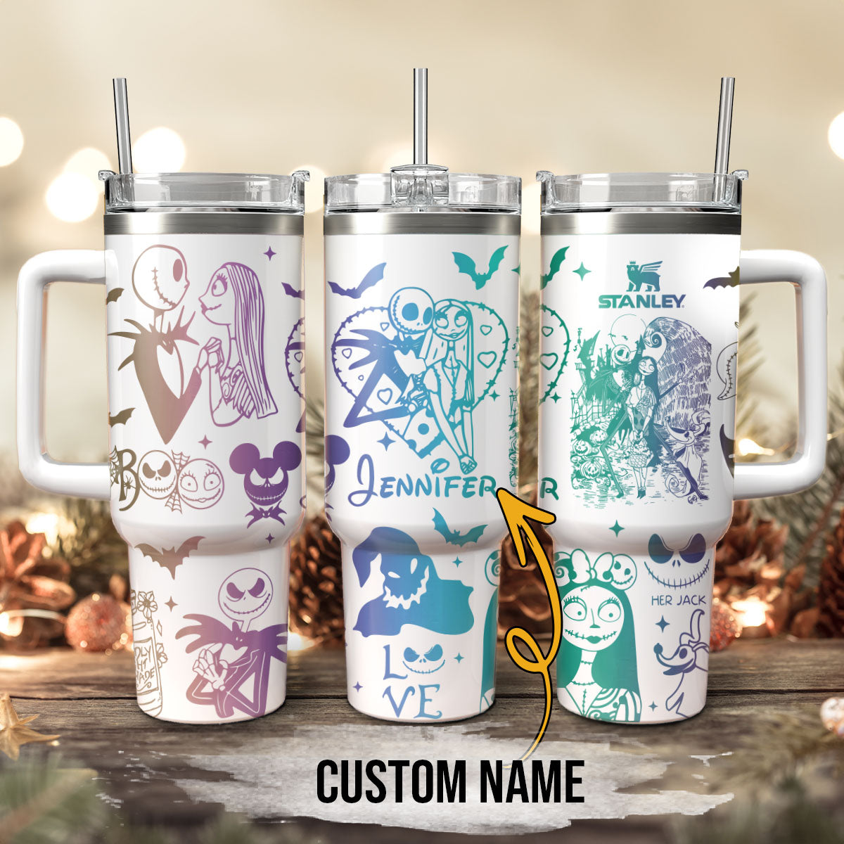 Custom Name The Nightmare Before Stanley 40 oz Tumbler