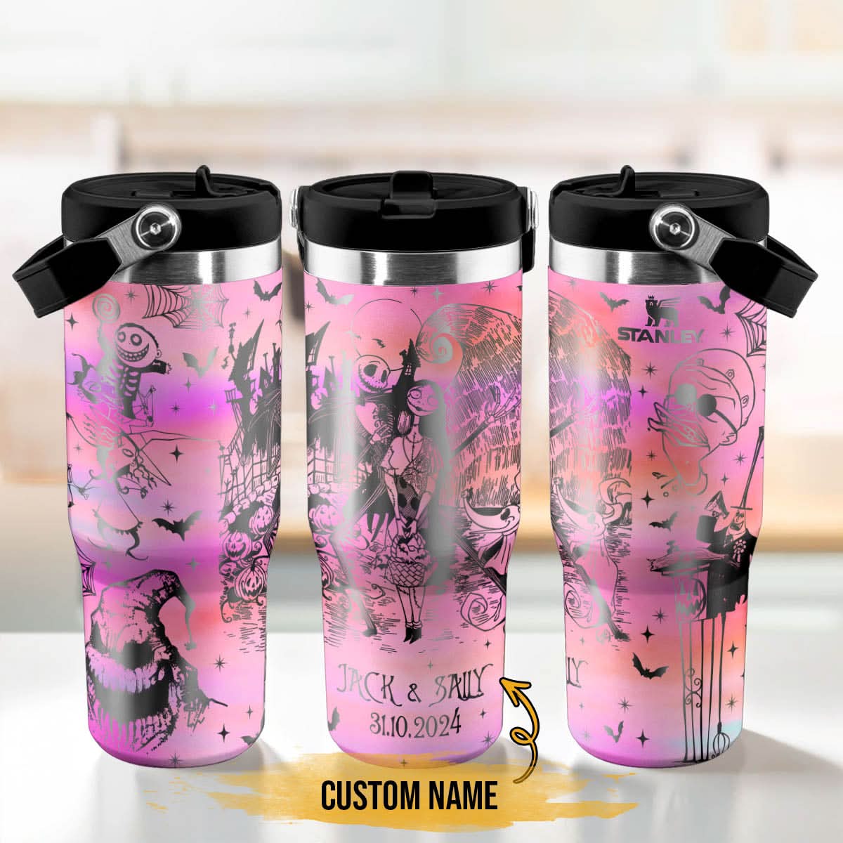 Custom Name Couple Nightmare Revenge IceFlow 40oz Tumbler