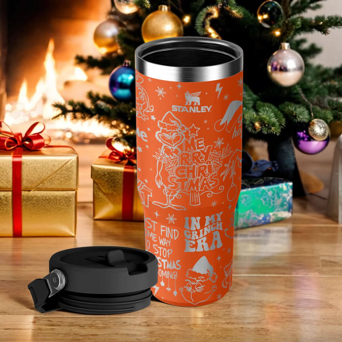 Custom Grinch IceFlow 40oz Tumbler - 409TTTLTB014