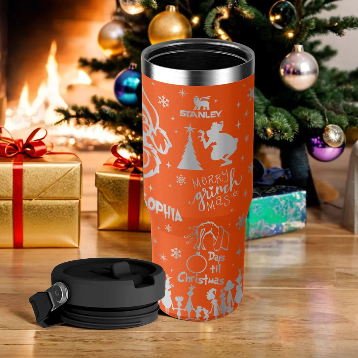 Custom Grinch IceFlow 40oz Tumbler - 410TTTLTB016