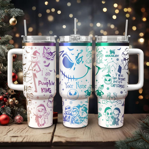Couple Custom The Nightmare Before Christmas and Grinch 40oz Tumbler