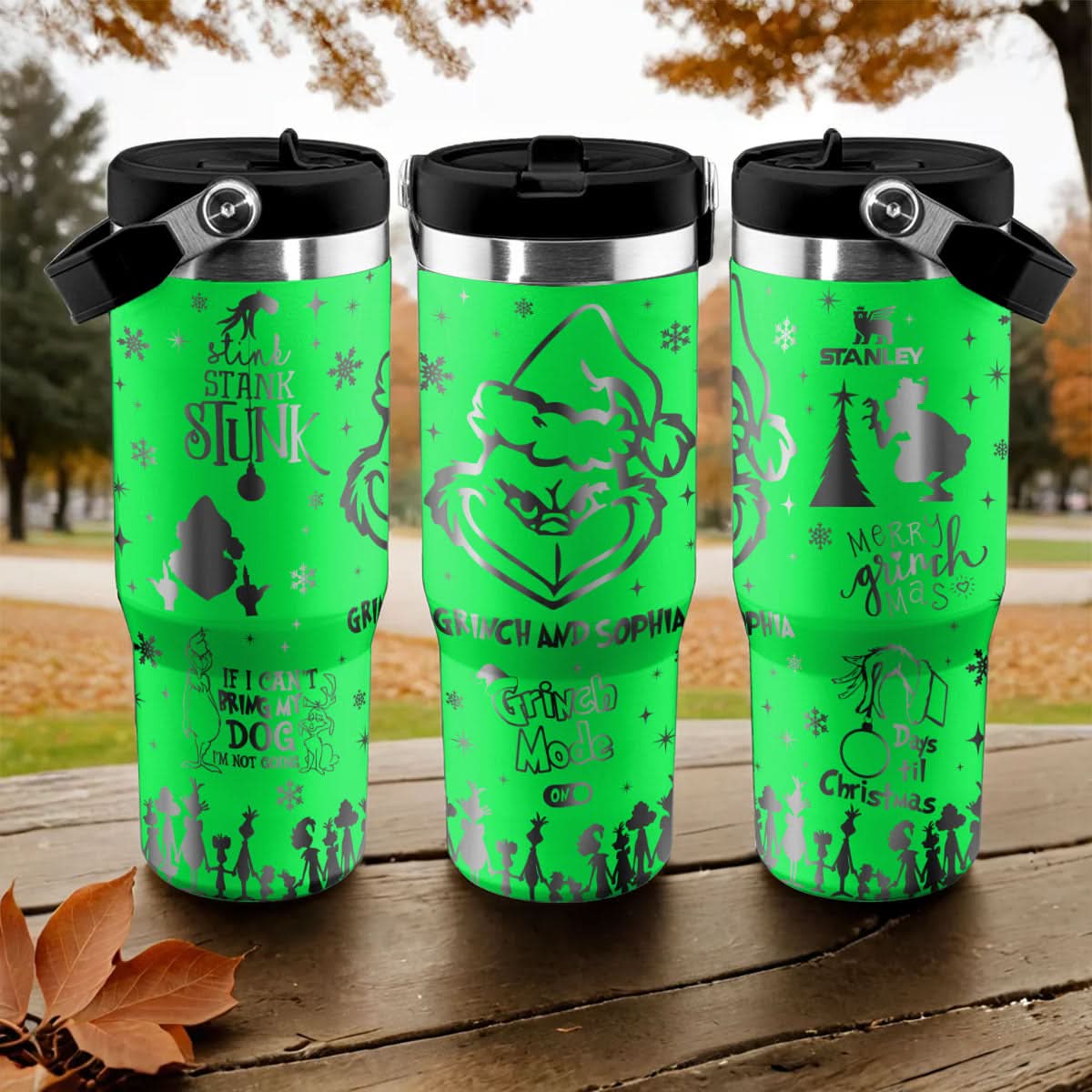 Custom Grinch IceFlow 40oz Tumbler - 410TTTLTB016
