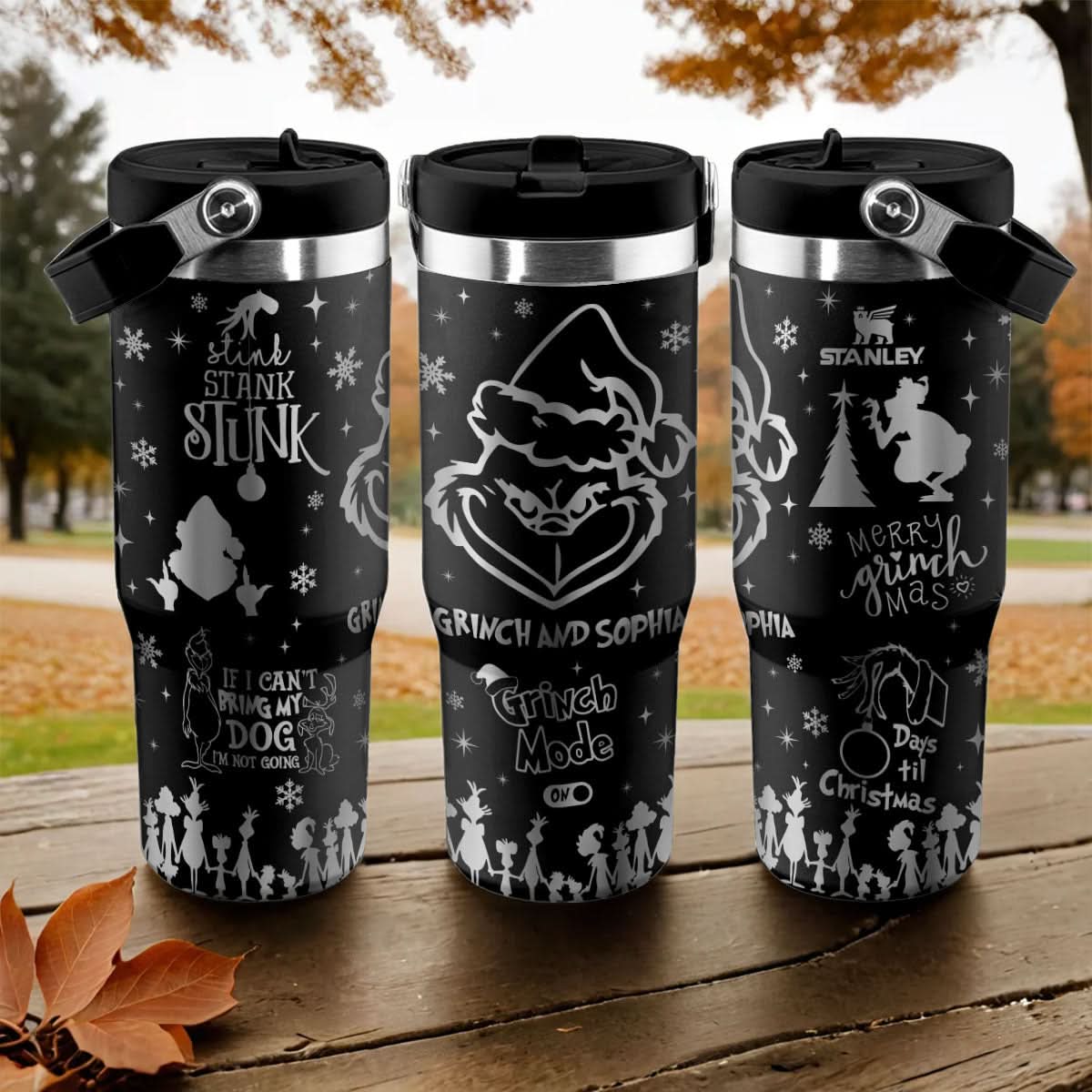 Custom Grinch IceFlow 40oz Tumbler - 410TTTLTB016