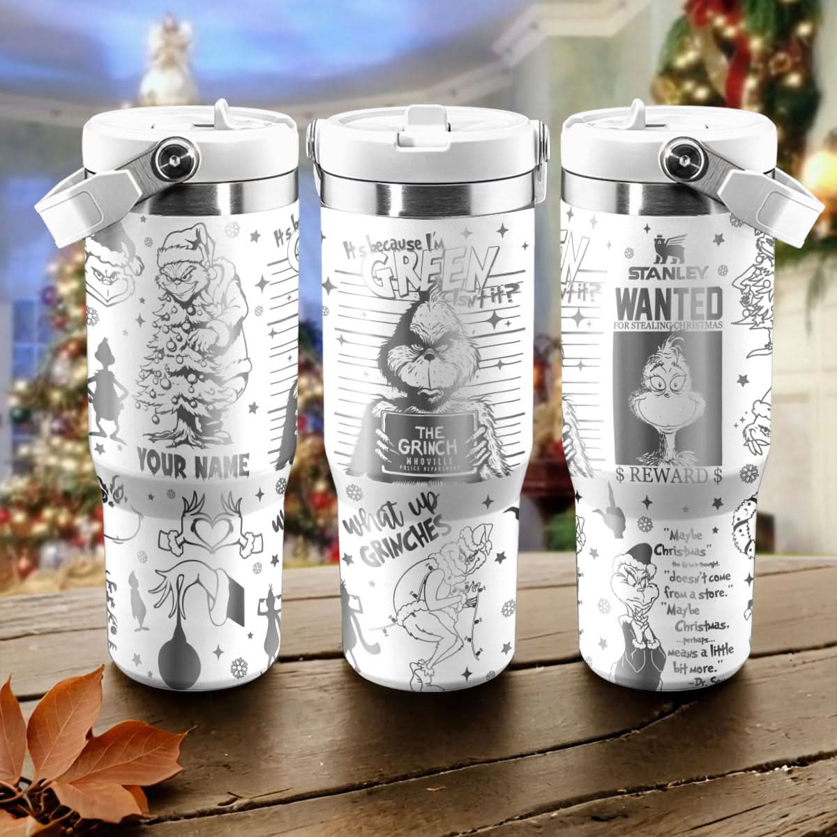 Custom Grinch Movie, Gift For Grinch Fan IceFlow 40oz Tumbler - 410TTTLTB015
