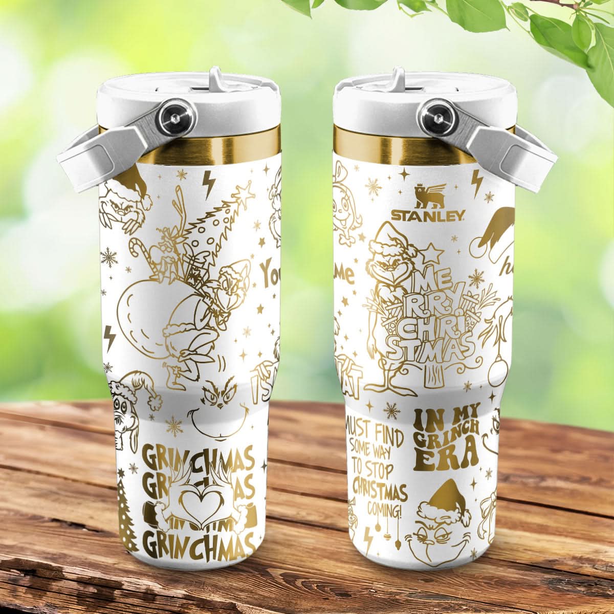 Custom Grinch IceFlow 40oz Tumbler - 409TTTLTB014