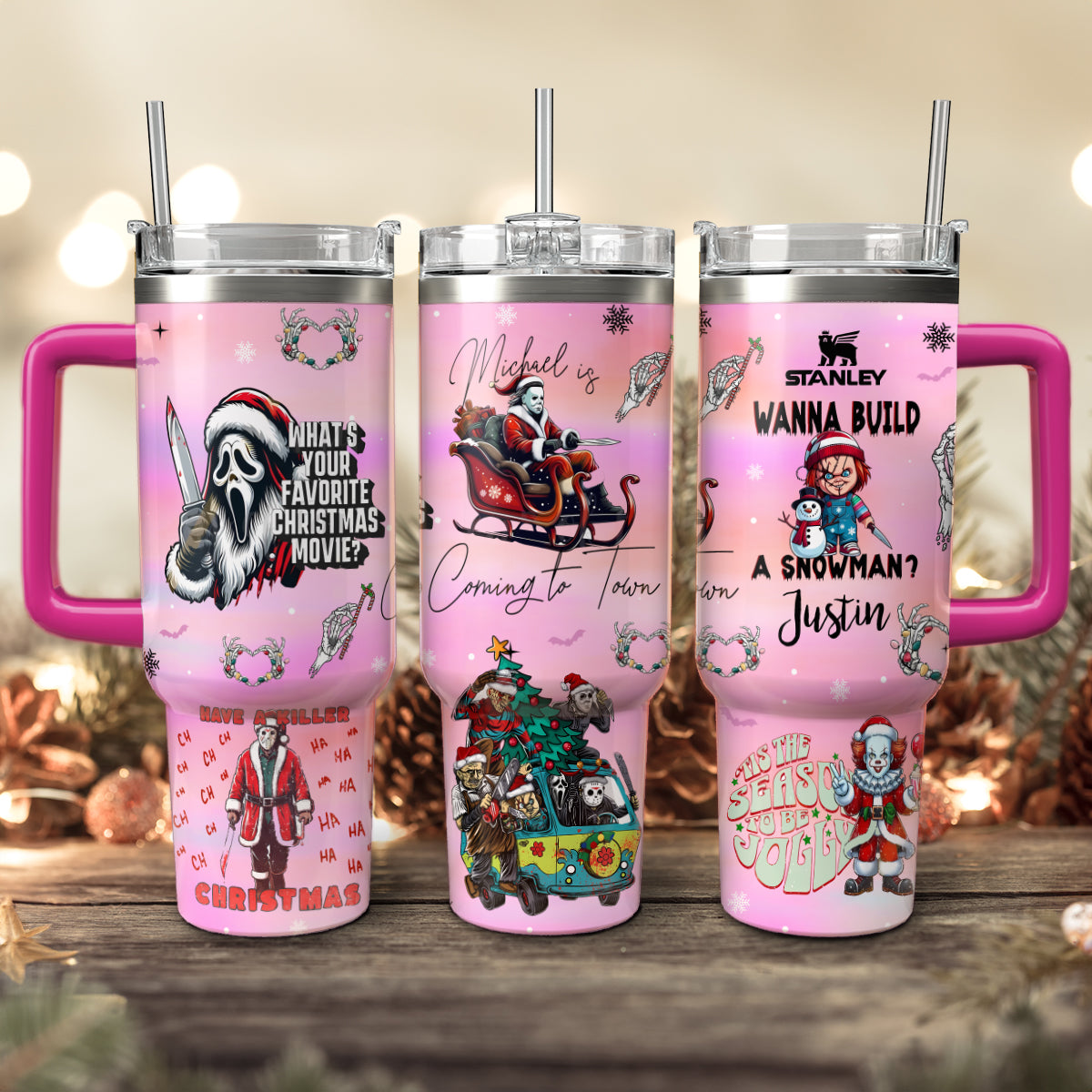 Christmas Horror Movies Character 40oz Tumbler