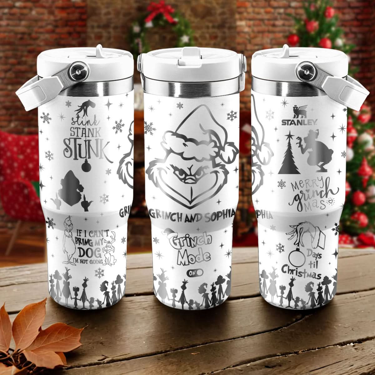 Custom Grinch IceFlow 40oz Tumbler - 410TTTLTB016