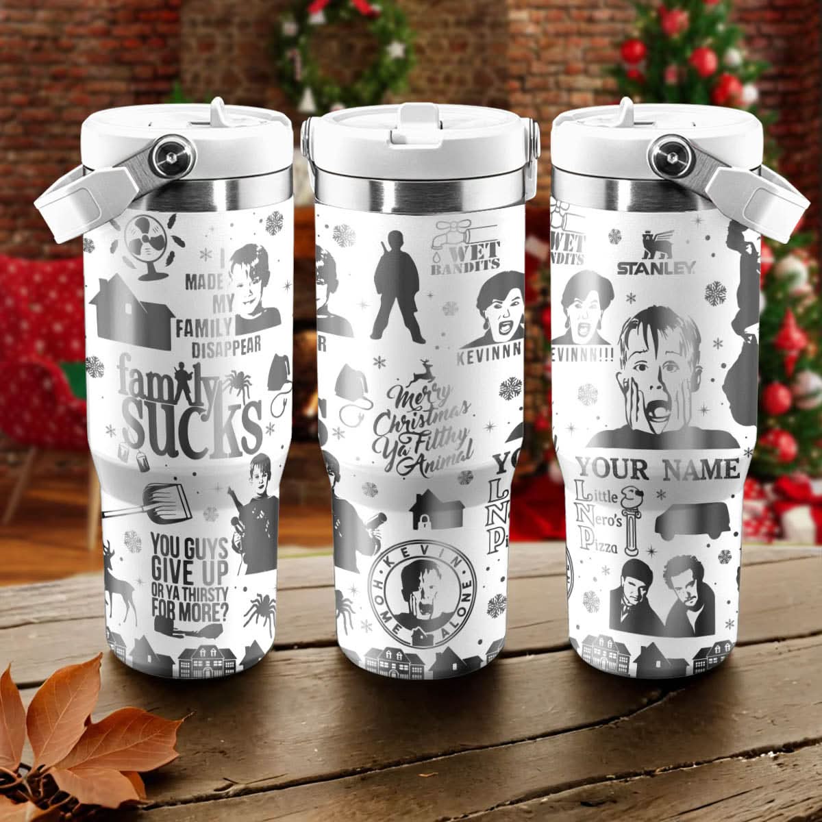 Custom Home Alone Movie IceFlow 40oz Tumbler - 410QATLTB016