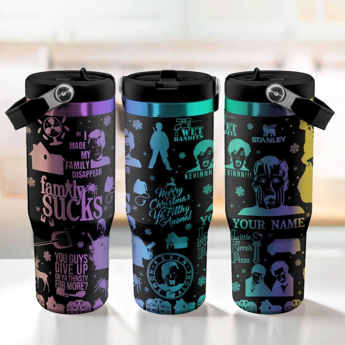 Custom Home Alone Movie IceFlow 40oz Tumbler - 410QATLTB016