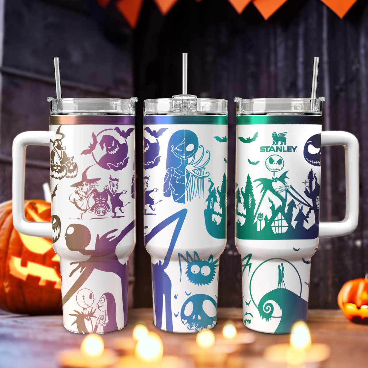 The Nightmare Before Christmas, Jack & Sally 40 Oz Tumbler