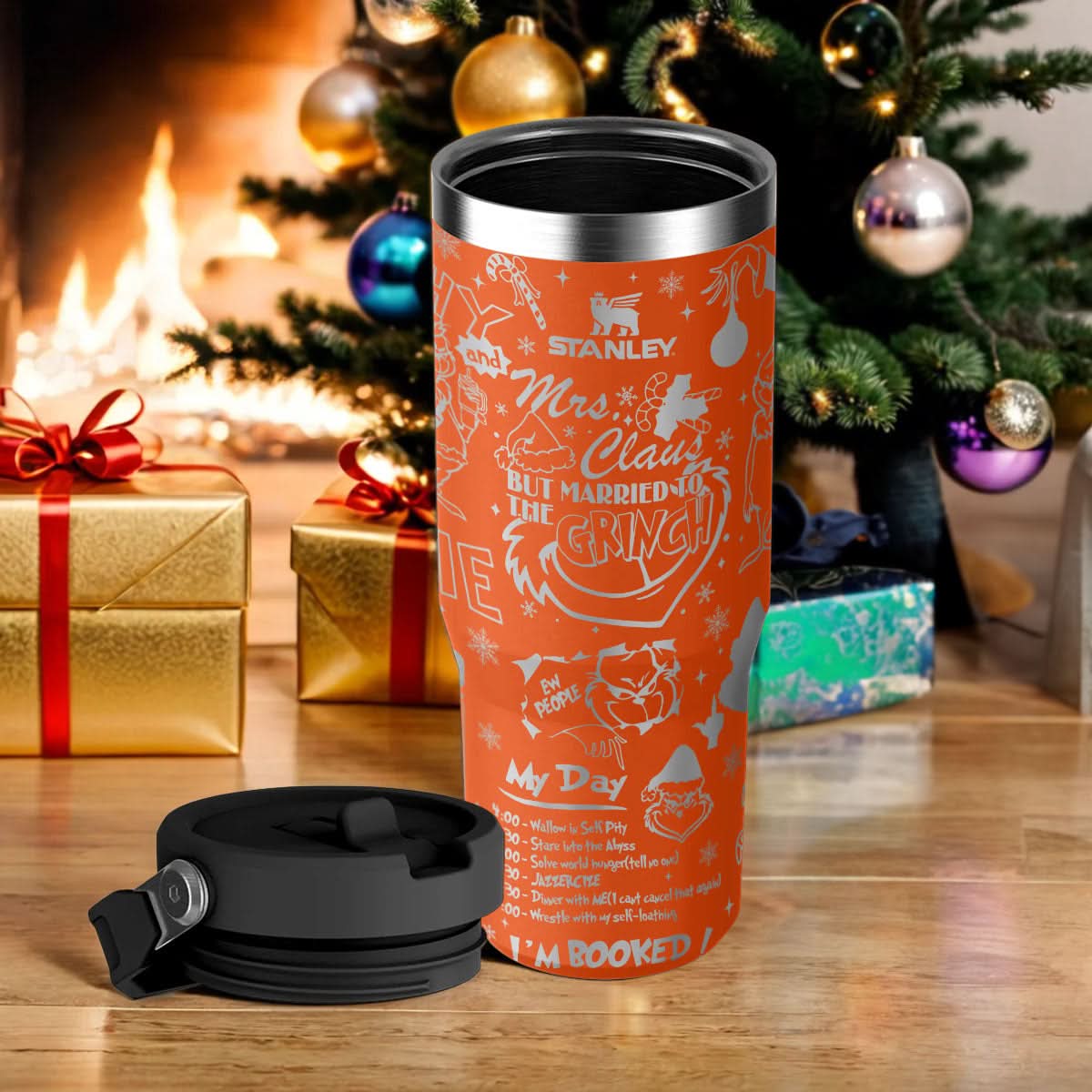 Custom Name Grinch IceFlow 40oz Tumbler - 410HLTLTB006