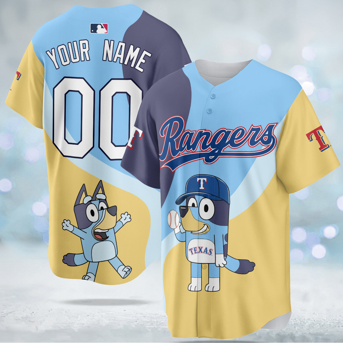 Texas Rangers 2025 Bluey Night Limited Jersey