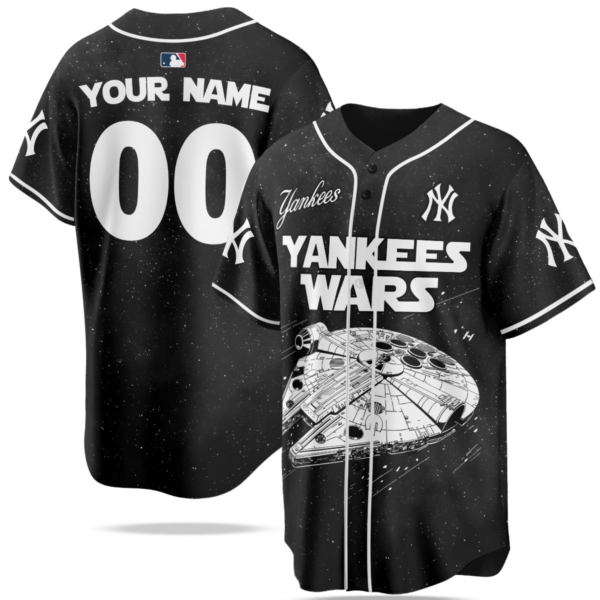 Custom Name New York Yankees MLB x Star Wars Edition Jersey
