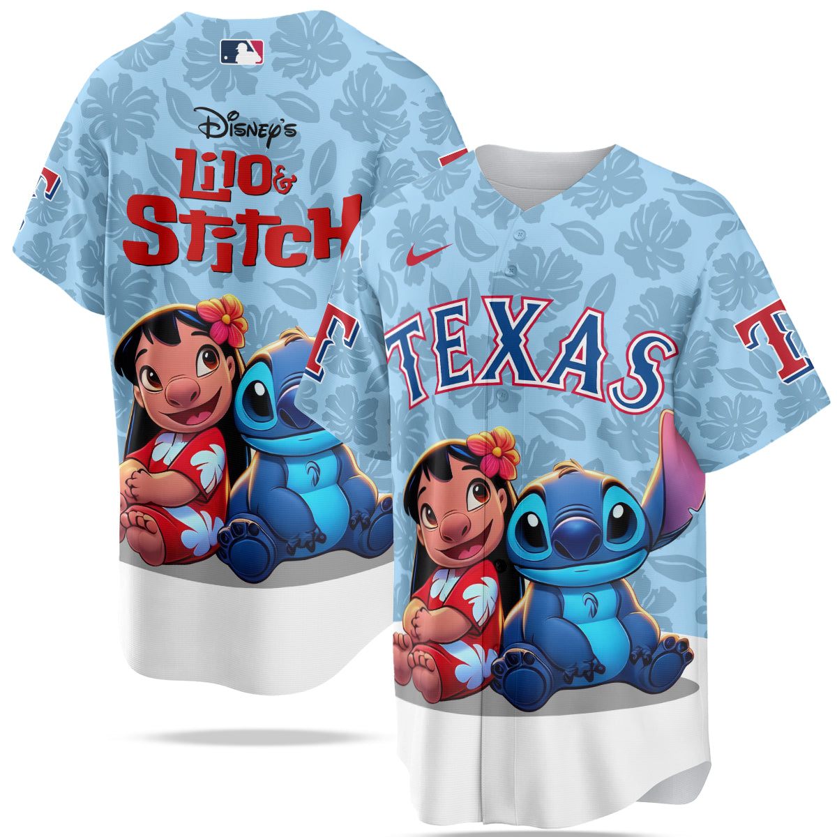 Texas Rangers MLB x Lilo & Stitch Jersey Limited