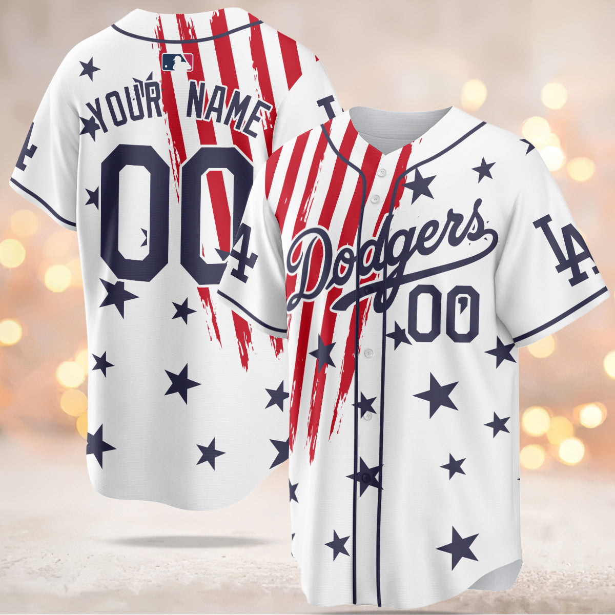 Los Angeles Dodgers MLB 4th of July Baseball Jersey