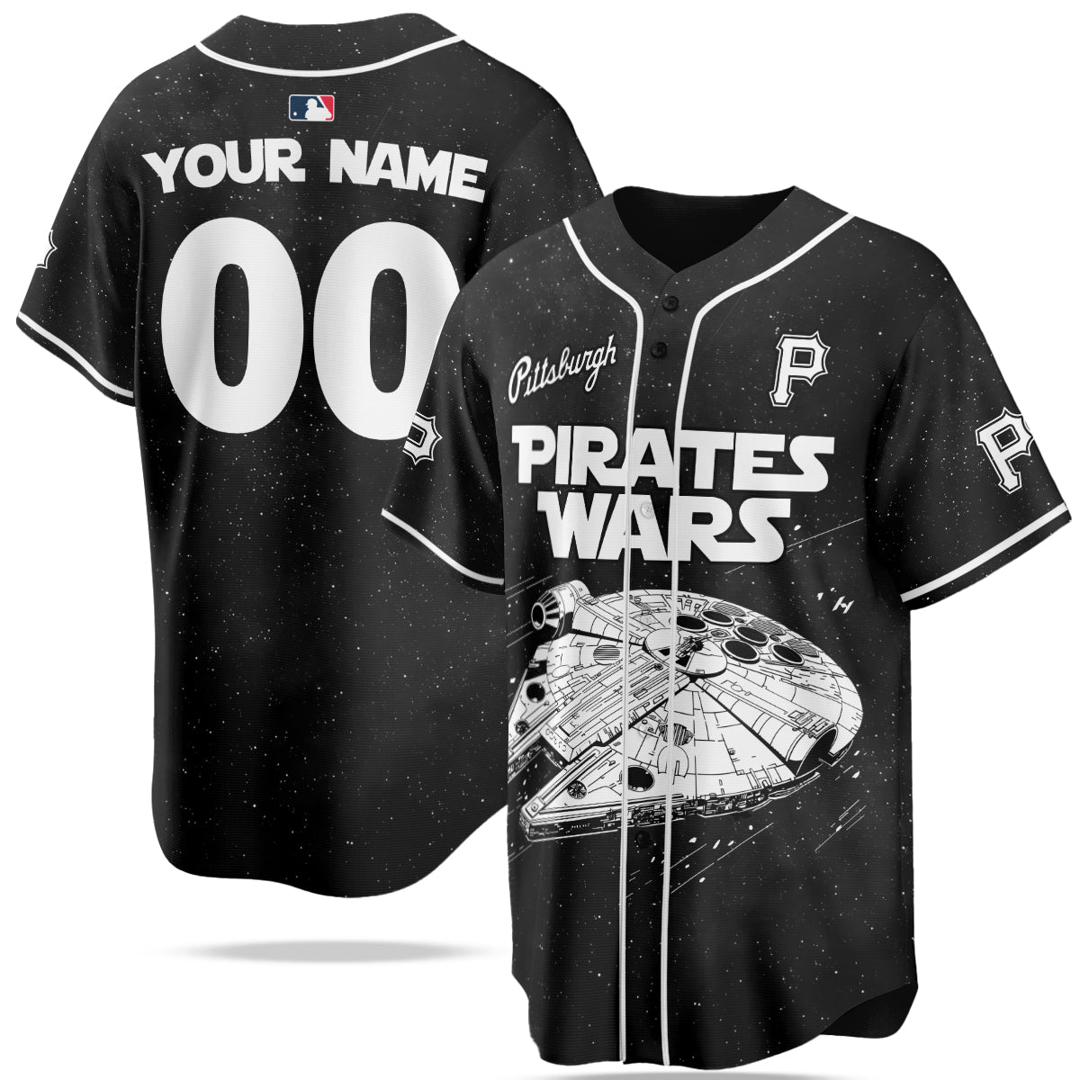 Custom Name Pittsburgh Pirates MLB x Star Wars Edition Jersey