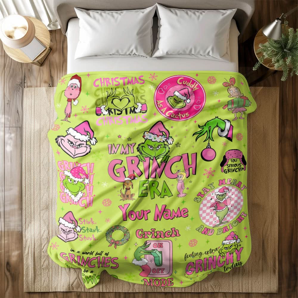 Custom Grinch Movie, Gift For Fan Blanket - 410TTTLBL005